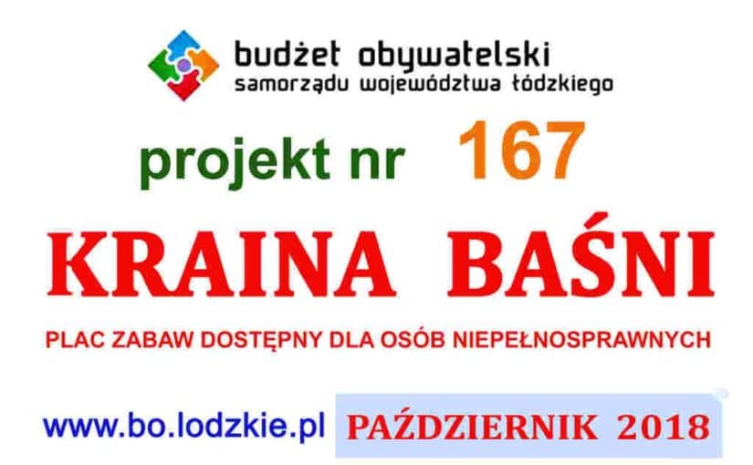 MIESZKAŃCY BUDUJĄ „KRAINĘ BAŚNI” – plac zabaw dostępny dla osób niepełnosprawnych.   